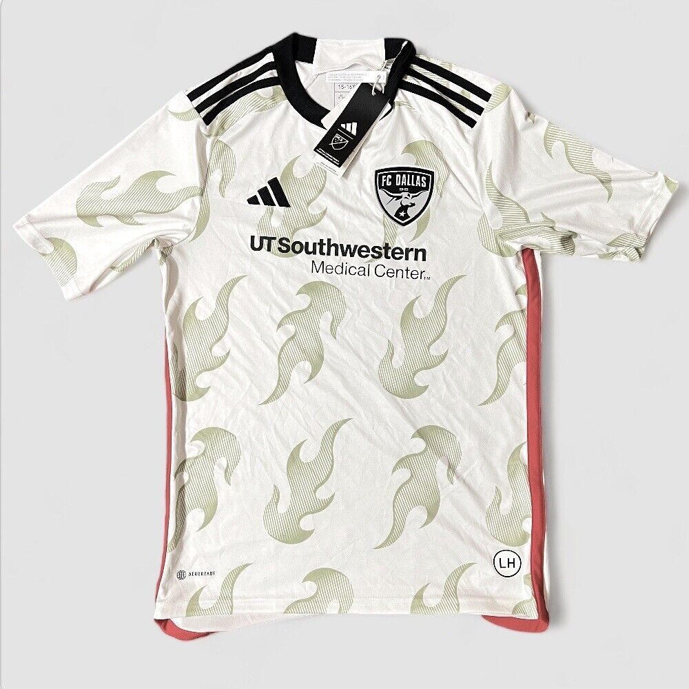 Kids Adidas FC Dallas Authentic 23/24 Away Jersey Youth Size XL 15-16Y